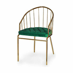 Gift Decor Chaise Barres Vert Doré Fer 51 x 81 x 52 cm (2 Unités)