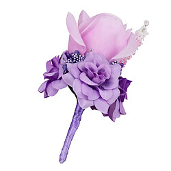 Avis Soie Rose Fleur De Mariage Corsage Mariée Mariage De Mariée Boutonnière Lilas