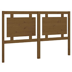 vidaXL Tête de lit Marron miel 155,5x4x100 cm Bois massif de pin