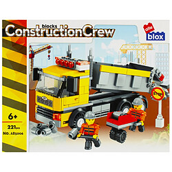 ALLEBLOX - Jeu de construction - Camion de chantier + personnages - 221 pièces