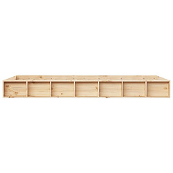 Acheter vidaXL Cadre de lit sans matelas 90x200 cm bois massif