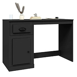 Acheter Maison Chic Bureau solide,Table de travail,Bureau d'ordinateur avec tiroir noir 115x50x75 cm bois d'ingénierie -GKD23118