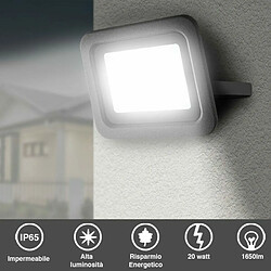 Tradex HIGH-BRIGHTNESS LED SPOTLIGHT 1650LM COLD WHITE SLIM OUTDOOR SPOTLIGHT IP65 pas cher