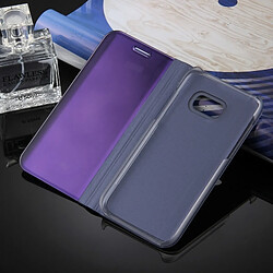 Wewoo Housse Étui Violet pour Samsung Galaxy A3 2017 / A320 galvanoplastie miroir horizontal en cuir avec support pas cher