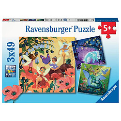 Ravensburger Puzzle 3x49 pièces Licorne & Dragon