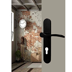 Easy k Poignées de porte EASY-K Ersa sans perçage noires 220x40mm Trou de cylindre i