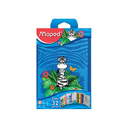 Maped Etui pour écolier Jungle, en polyester, bleu, garni ()