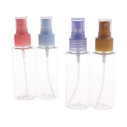 4x50ml Spray Bouteille Cosmétique Vide en Plastique Rechargeable Flacon à Pompe Récipient de Lotion Parfum Huile Essentielle