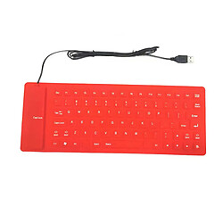 Clavier d'ordinateur 85 touches en silicone, clavier souple et silencieux, clavier filaire USB, mini-ordinateur portable, clavier pliable et étanche