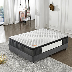 Sensoreve Matelas N°1 Elekctra 140x190cm RESSORTS ENSACHÉS & MÉMOIRE DE FORME - Épaisseur 30 cm- Indépendance de couchage