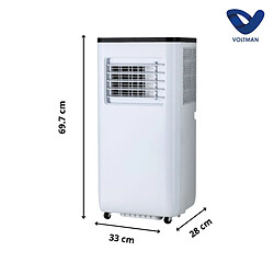 Climatiseur 5000BTU 3en1 Ventilateur Déshumidificateur - Silencieux - 1500W - Classe énergétique A - VOLTMAN