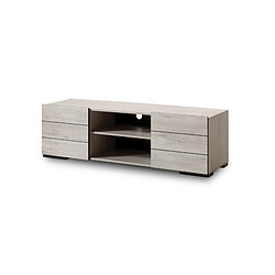 Acheter Bestmobilier Maze - meuble TV - bois gris - 160 cm - style contemporain