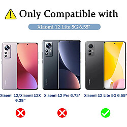 Acheter Coque Silicone Transparente + Vitre Protection Ecran Pour Xiaomi 12 Lite Little Boutik®