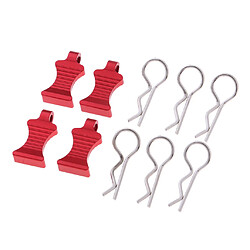 Avis 1/8 1/10 RC Buggy Bodyshell Clips Pins Pour Redcat HPI HSP 6Pcs Rouge