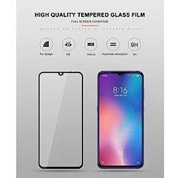 Wewoo Film de verre trempé pour impression à la soie mocolo 0.33mm 9H 2.5D pour Xiaomi Mi 9 (noir)