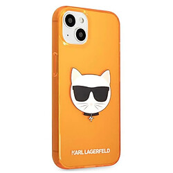 Acheter Karl Lagerfeld Choupette Head - Coque pour iPhone 13 mini (Orange fluo)