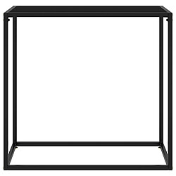 Maison Chic Table console | Meuble d'entrée | Table d'appoint Noir 80x35x75 cm Verre trempé -GKD85275