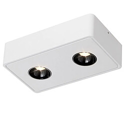 NETTLIFE 2 Spots de plafond Ekig blanc chaud 11W en saillie petits pour cuisine couloir chambre salle à manger 