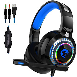 GUPBOO JOINRUN PS4 casque de jeu casque stéréo rvb avec micro pour nouvelle Xbox One Gamer ordinateur portable tablette PC