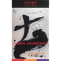 Europe, n° 1027-1028. Maria Zambrano - Occasion