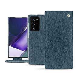 Housse cuir Samsung Galaxy Note20 Ultra - Rabat vertical - Indigo ( Pantone #1f4565 ) - NOREVE