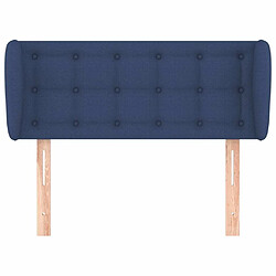 Avis Maison Chic Tête de lit scandinave avec oreilles,meuble de chambre Bleu 93x23x78/88 cm Tissu -MN49642