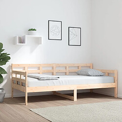 vidaXL Lit de jour sans matelas bois de pin massif 90x190 cm