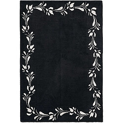 Vidal Tapis de laine 183x122 noir Darya