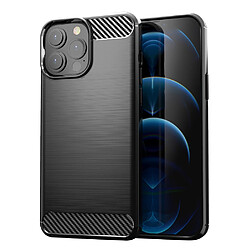 Ozzzo coque carbone housse flexible tpu coque pour iphone 13 pro max noir