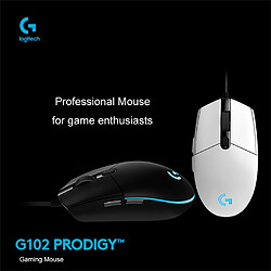 Universal Souris câblée avec cadre jeu 2008 000 ppp gamer souris ordinateur souris charge RGB (blanc)