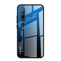 Coque en TPU dégradé de couleur bleu/noir pour votre Xiaomi Mi 10/Mi 10 Pro