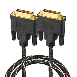 Wewoo Câbles DVI 24 + 1 Pin mâle vers DVI 24 + 1 Pin Adaptateur réseau 1,8 m