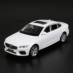 Universal 1: 32 Volvo S90 modèle de voiture en alliage moulée sous pression voiture jouet modèle de voiture en métal collection de son et de lumière jouet de voiture cadeaux pour les enfants |(blanche)