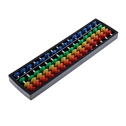 Acheter Plastique Chinois 15 Tiges Abacus Soroban Bleu Outils de Calcul Math Arc-en-Ciel