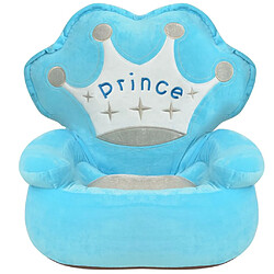 Avis vidaXL Chaise en peluche pour enfants Prince Bleu