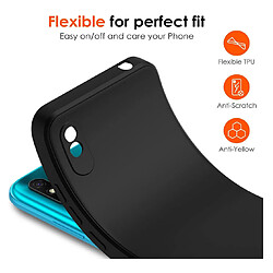 Acheter Htdmobiles Coque pour Xiaomi Redmi 9A - housse etui silicone gel fine + verre trempe - NOIR