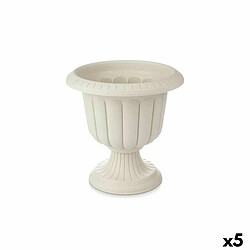 Ibergarden Cache-pot Verre Beige Plastique 47,8 x 47 x 47,8 cm (5 Unités)