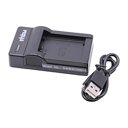 vhbw chargeur Micro USB avec câble pour caméra batterie Samsung BP-1030, BP-1130, BP1130, ED-BP1030, ED-BP1130