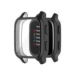 Coque de protection tout compris en TPU pour montre Garmin venu SQ2 (Noir par galvanoplastie)