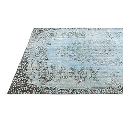 Vidal Tapis de laine 297x170 Bleu Ultra Vintage pas cher