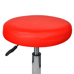 vidaXL Tabouret de bureau Rouge