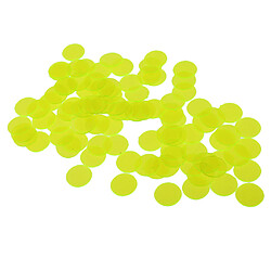 Jetons de jeu de bingo 300pcs professionnels comptant des jetons de bingo-test en plastique jaune