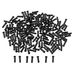 500Pcs Extrémité de câble de frein de vélo Astuces Gear Inner Cable Cap Sertissage Accessoire Noir