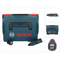 Bosch GRO 12V-35 Professional Outil rotatif sans fil avec boîtier L-Boxx + 1x Batterie GBA 3,0 Ah - sans Chargeur