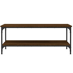 Avis vidaXL Table basse chêne marron 100x55x40 cm bois d'ingénierie