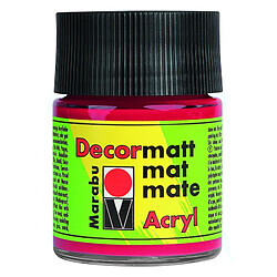 Marabu Peinture acrylique 'Decormatt', rouge cérise, 50 ml ()