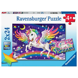 Ravensburger Puzzles 2x24 p - licorne et pegase