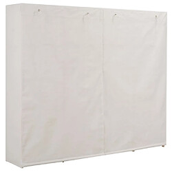 vidaXL Garde-robe Blanc 200 x 40 x 170 cm Tissu