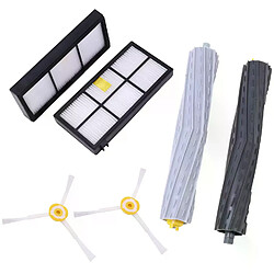 Filtre Hepa pour Irobot Roomba 980, brosses latérales, extracteur de débris, accessoires, 6 paquets, 960, 800, 860, 880