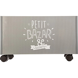 Avis Atmosphera, Createur D'Interieur Coffre de rangement à roulettes Kids - 48 x 28 cm - Gris